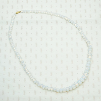 Edwardian Venetian Opaline Bead Necklace