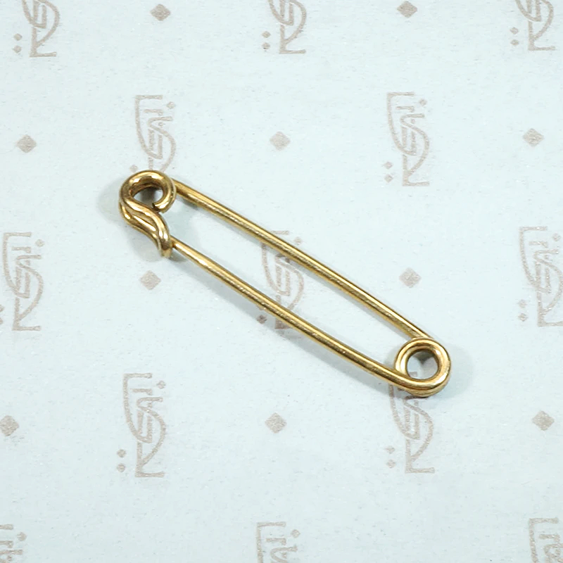 Tough Glamour Vintage Gold Safety Pin
