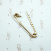 Tough Glamour Vintage Gold Safety Pin