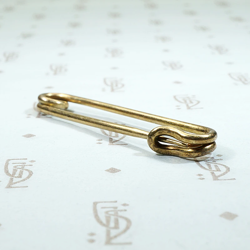 Tough Glamour Vintage Gold Safety Pin