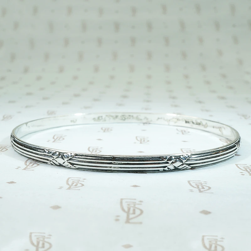 Mid Century Danecraft Silver Bangle