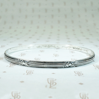 Mid Century Danecraft Silver Bangle