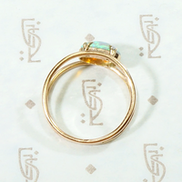 Fiery Opal in Rosy Gold Conversion Ring 