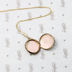 Pretty Little Engraved Gold Locket 