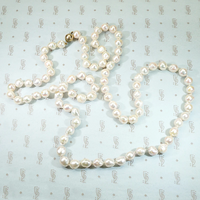 Opera Length Semi-Baroque Pearl Necklace
