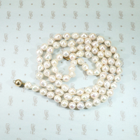 Opera Length Semi-Baroque Pearl Necklace