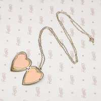 Pinstriped Sterling Silver Heart Locket