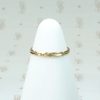 Art Deco Arrows Gold Tiny Ring