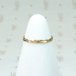 Art Deco Arrows Gold Tiny Ring