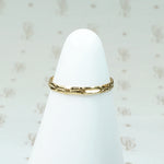 Art Deco Arrows Gold Tiny Ring