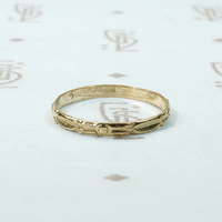 Art Deco Arrows Gold Tiny Ring