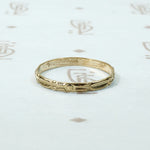 Art Deco Arrows Gold Tiny Ring