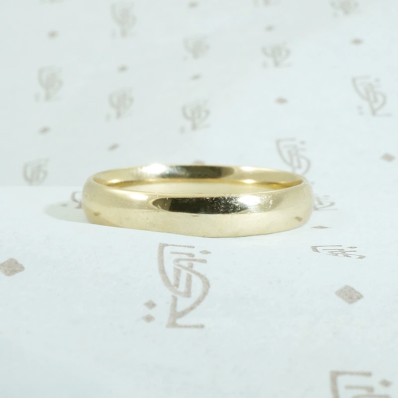 Vintage 10k Gold Mens Wedding Band