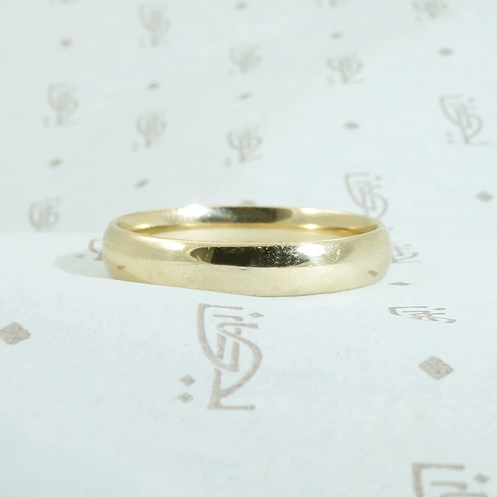 Vintage 10k Gold Mens Wedding Band
