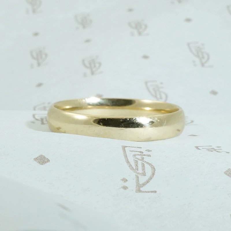 Vintage 10k Gold Mens Wedding Band
