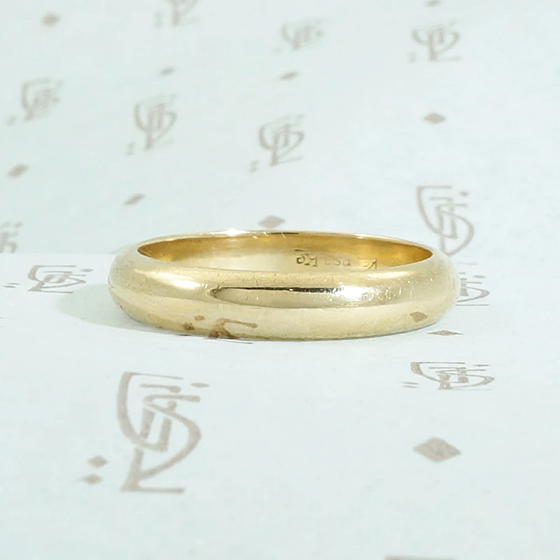 Classic Vintage 14k Gold Wedding Band