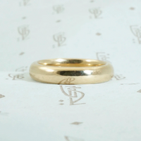 Fat & Luxurious Vintage Gold Wedding Band