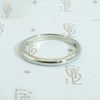 Art Deco White Gold Band with Subtle Scalloping