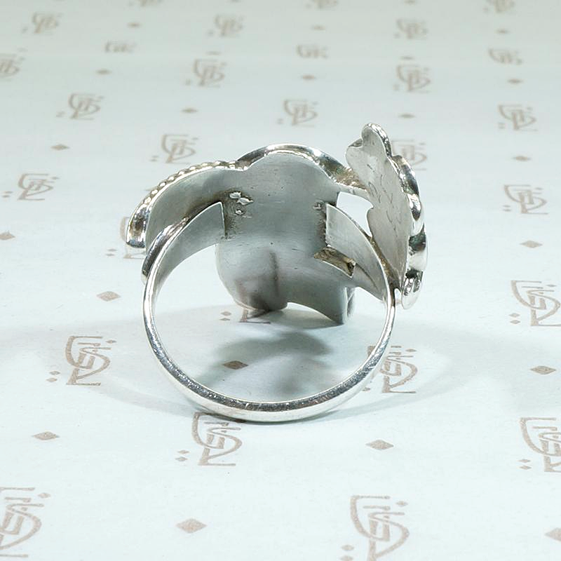 Hummingbird in the Hand Gem Inlay Ring