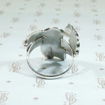 Hummingbird in the Hand Gem Inlay Ring