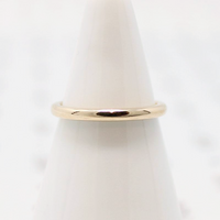 Narrow Wed-Lok Vintage Gold Wedding Band