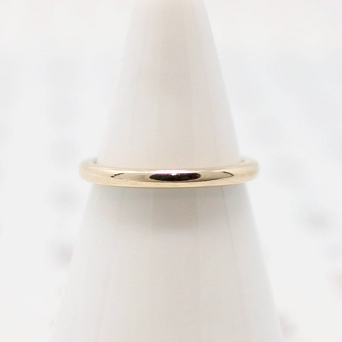Narrow Wed-Lok Vintage Gold Wedding Band