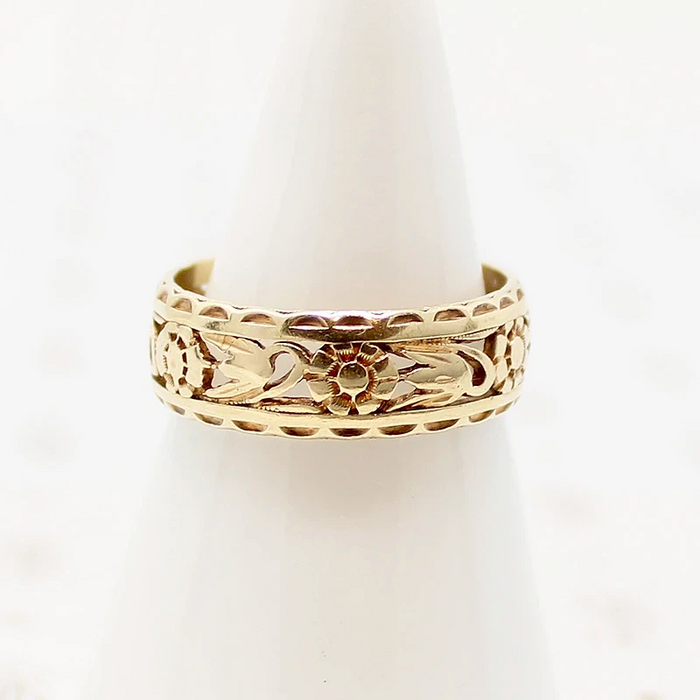 Rare and Romantic Open Work Flower Band