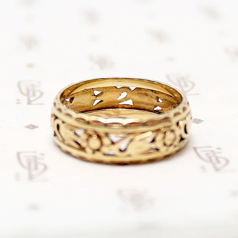 Rare and Romantic Open Work Flower Band