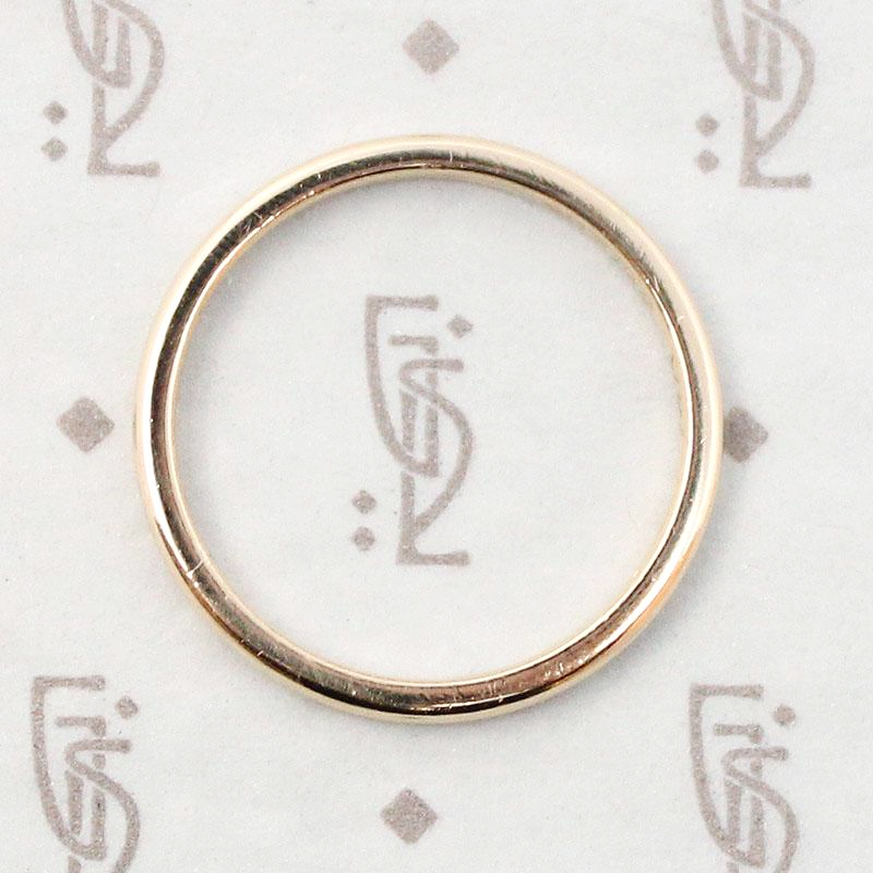 Wed-Lok Narrow Half Round Gold Band