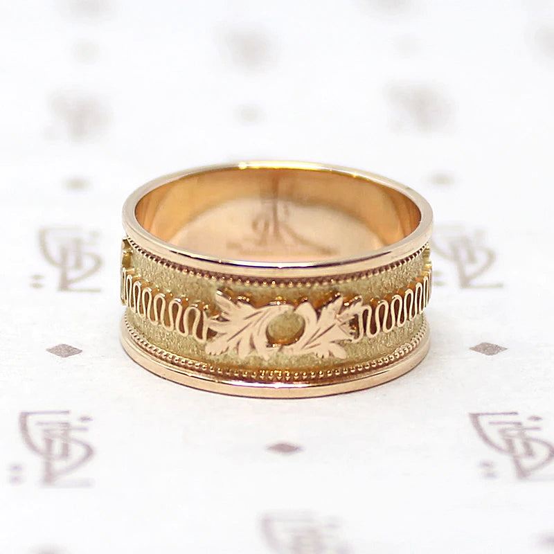 Victorian Revival Cigar Band with Meander