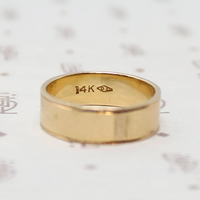 Cool & Classy 1970s Gold Wedding Band