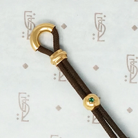 Spectacular Retro Ladies Watch Set with Emeralds