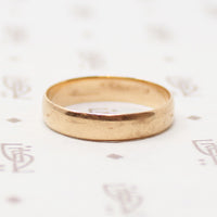 Edwardian Mellow Rosy Gold Wedding Band