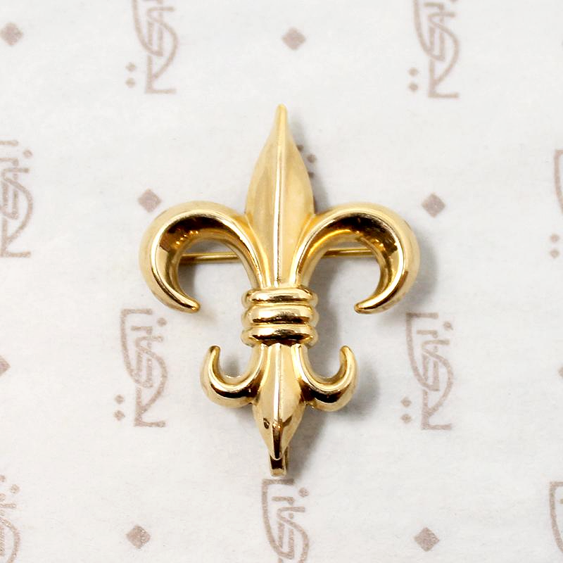 Fleur de Lis Chatelaine Brooch by Carl-Art Co.