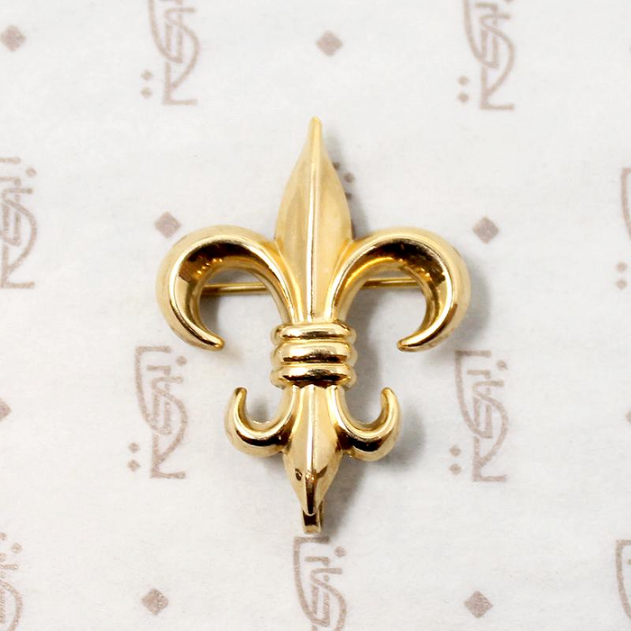Fleur de Lis Chatelaine Brooch by Carl-Art Co.