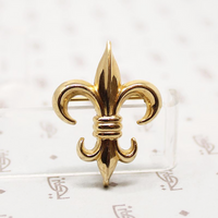 Fleur de Lis Chatelaine Brooch by Carl-Art Co.