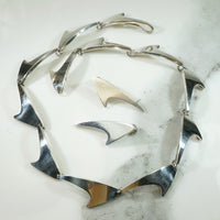 Danish Modern Silver Set by Bent Knudsen