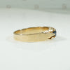 Sapphire Gold Victorian Belcher Ring