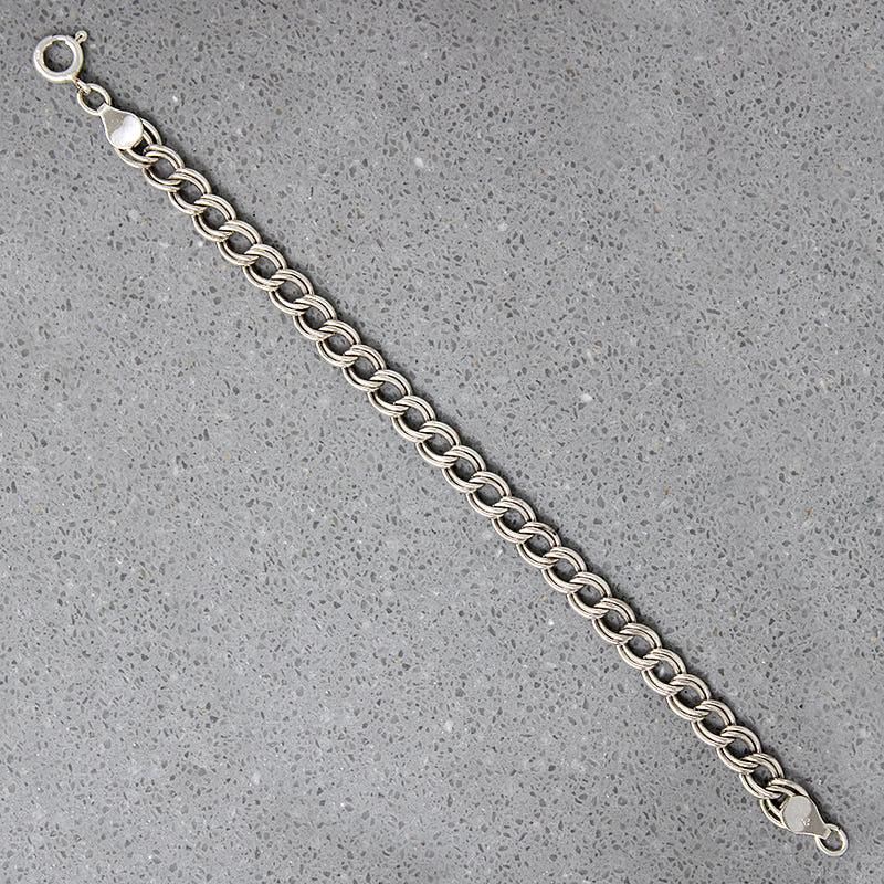 Italian Sterling Silver Vintage Charm Bracelet