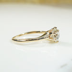 Old European Cut Diamond Solitaire c1890