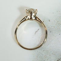 Old European Cut Diamond Solitaire c1890