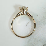 Old European Cut Diamond Solitaire c1890
