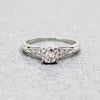 Classic Diamond & Platinum Engagement Ring by Jabel