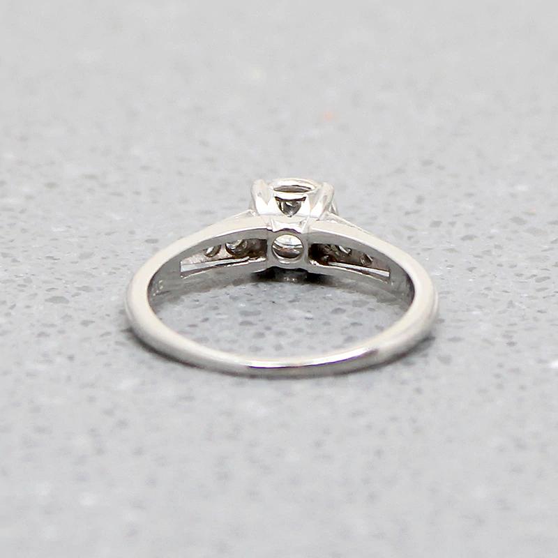 Classic Diamond & Platinum Engagement Ring by Jabel