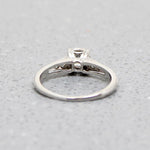 Classic Diamond & Platinum Engagement Ring by Jabel