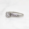 Classic Diamond & Platinum Engagement Ring by Jabel