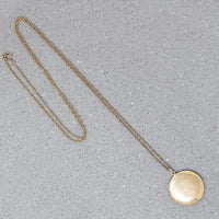 Engraved Gold Edwardian Flower Locket