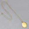 Pretty Engraved Gold Filled Oval Locket