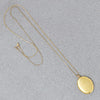 Pretty Engraved Gold Filled Oval Locket