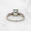 Timeless Emerald Ring with Baguette Accents